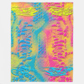 PYTHON - Modernes dekoratives Fraktal - Fleecedecke (Vorderseite)