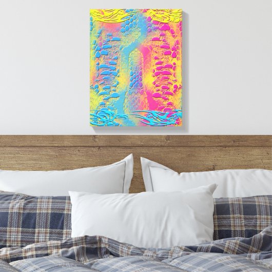 PYTHON - Modernes dekoratives Fraktal - Leinwanddruck (Insitu (Schlafzimmer))