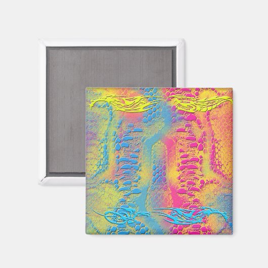 PYTHON - Modernes dekoratives Fraktal - Magnet (Vorderseite/Rückseite)