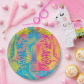 PYTHON - Modernes dekoratives Fraktal - Pappteller (Party)