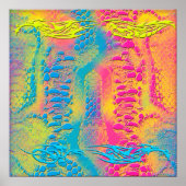 PYTHON - Modernes dekoratives Fraktal - Poster (Vorne)
