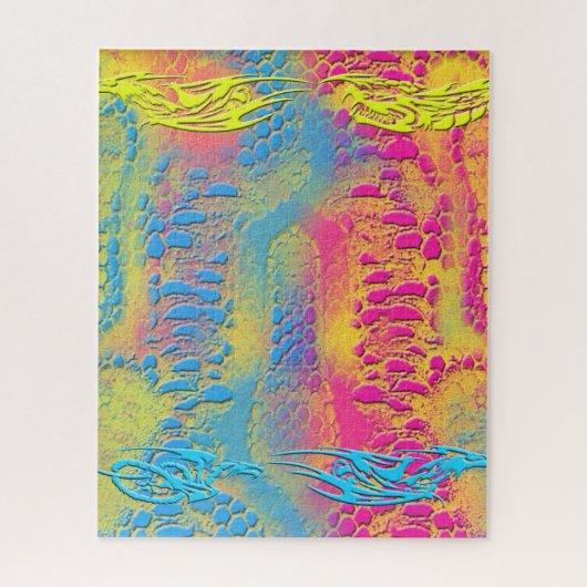 PYTHON - Modernes dekoratives Fraktal - Puzzle (Vertikal)