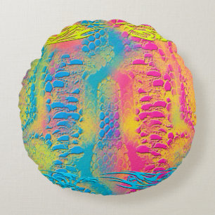 PYTHON - Modernes dekoratives Fraktal - Rundes Kissen