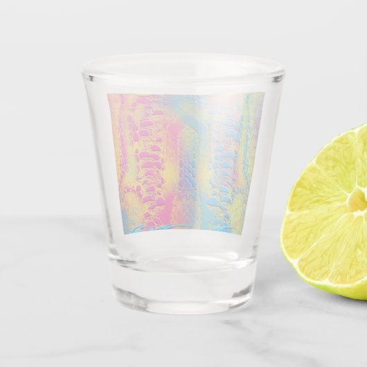 PYTHON - Modernes dekoratives Fraktal - Schnapsglas (Rückseite)
