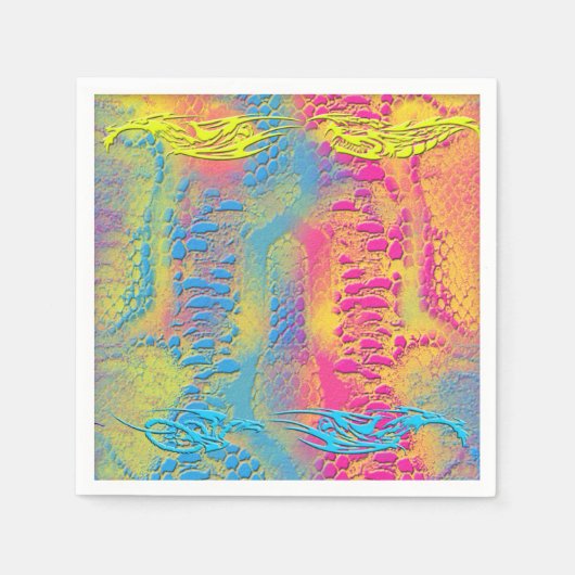 PYTHON - Modernes dekoratives Fraktal - Serviette (Vorderseite)