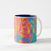 PYTHON - Modernes dekoratives Fraktal - Zweifarbige Tasse (VorderseiteRechts)