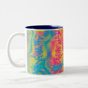 PYTHON - Modernes dekoratives Fraktal - Zweifarbige Tasse