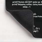 Python Morgenroutine() Mauspad – Geschenk für Code (Ecke)