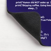 Python Morgenroutine() Mauspad – Geschenk für Code (Ecke)