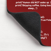 Python Morgenroutine() Mauspad – Geschenk für Code (Ecke)