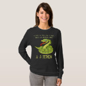 Python Pithon Pi Symbol Funny Math Mathematic Teac T-Shirt (Vorne ganz)