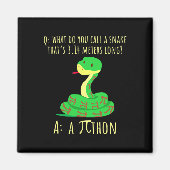 Python Pithon Pi Symbol Lustiger Mathe-Lehrer Pi T Magnet (Vorne)