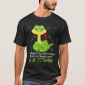 Python Pithon Pi Symbol Math Lehrer Pi Day T-Shirt (Vorderseite)