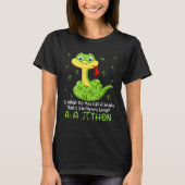 Python Pithon Pi Symbol Math Teacher Pi Day T-Shirt (Vorderseite)