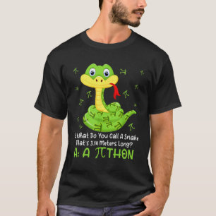 Python Pithon Pi-Symbol Mathematiklehrer Pi-Tag T-Shirt