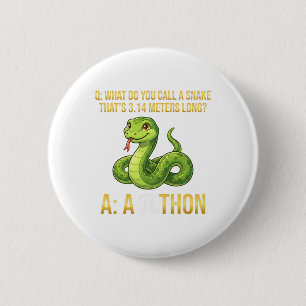 Python Pithon Pi-Tag Symbol Lustiger Mathelehrer 3 Button