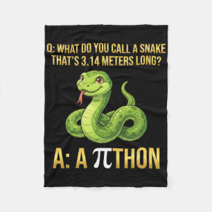 Python Pithon Pi-Tag Symbol Lustiger Mathelehrer 3 Fleecedecke