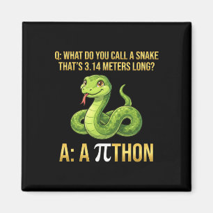 Python Pithon Pi-Tag Symbol Lustiger Mathelehrer 3 Magnet