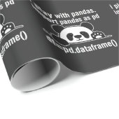 Python Programmer IT Nerd Panda Programming Spaß Geschenkpapier (Rolleneckpunkt)