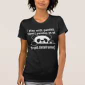 Python Programmer IT Nerd Panda Programming Spaß T-Shirt (Vorderseite)