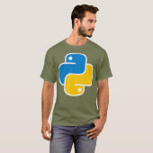 Python Programmiersprache Software-Code T-Shirt (Vorne ganz)