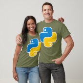 Python Programmiersprache Software-Code T-Shirt (Unisex)