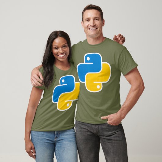 Python Programmiersprache Software-Code T-Shirt (Unisex)