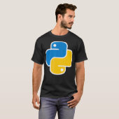 Python Programmiersprache Software-Code T-Shirt (Vorne ganz)