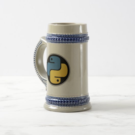 Python Programmierung Bierglas (Vorderseite Links)