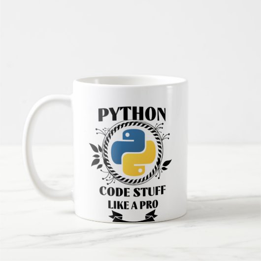 Python Programmierung Kaffeetasse (Links)