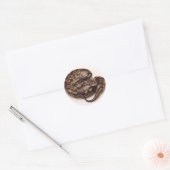 Python Runder Aufkleber (Umschlag)