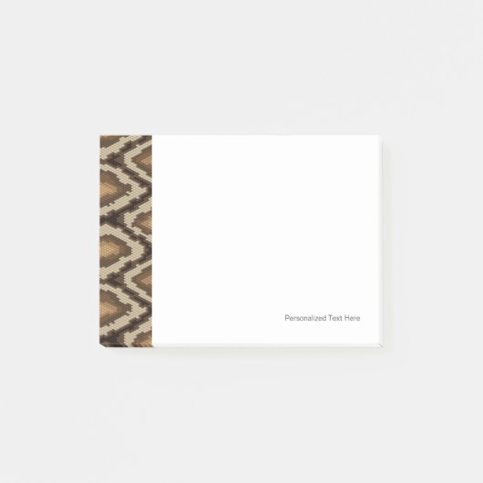 Python Schlange Hautmuster 2 Post-it Klebezettel (Vorderseite)