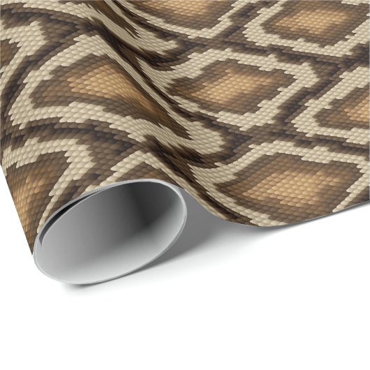 Python-Schlangenhautmuster 2 Geschenkpapier (Rolleneckpunkt)