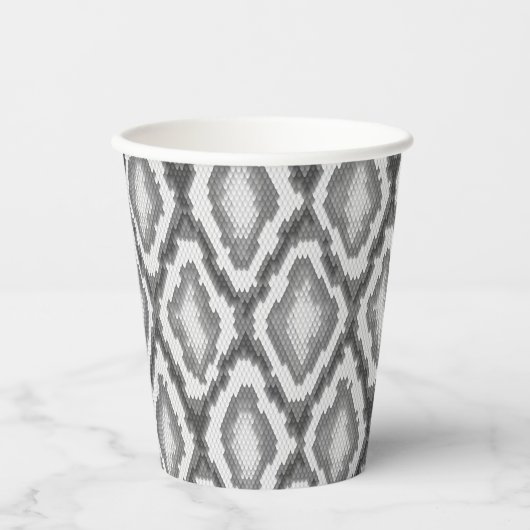 Python-Schlangenhautmuster Pappbecher (Vorderseite)