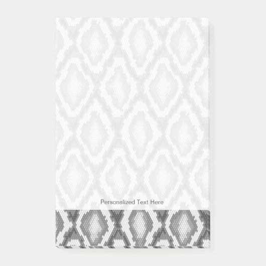 Python-Schlangenhautmuster Post-it Klebezettel (Vorderseite)