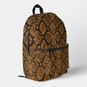 Python-Schlangenleder-Druck Bedruckter Rucksack