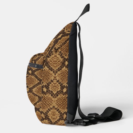 Python-Schlangenleder-Druck Crossbody Bag (Rechts)