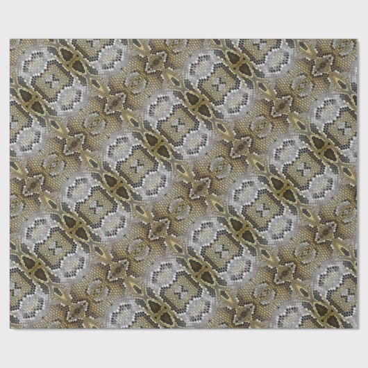 Python-Schlangenmuster für coole Tiere Geschenkpapier (Flach)
