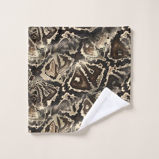 Python Skin Badhandtuch Set (Waschlappen)