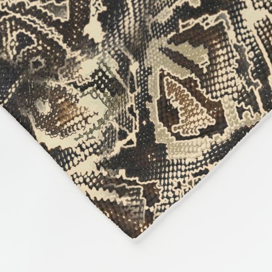 Python Skin Fleecedecke (Ecke)