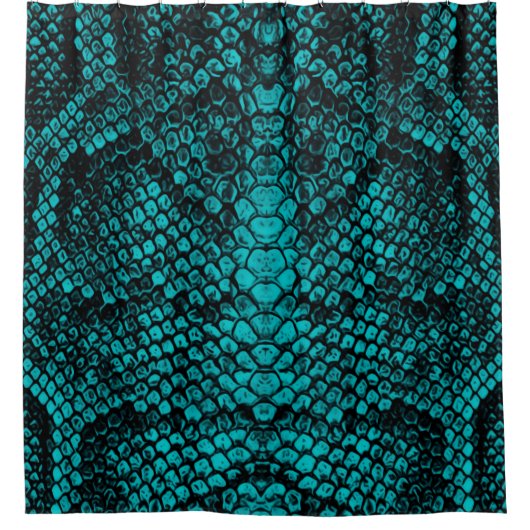 Python Skin: Schlangenmuster-Design Duschvorhang (Vorderseite)