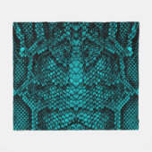 Python Skin: Schlangenmuster-Design Fleecedecke (Vorderseite (Horizontal))