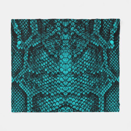 Python Skin: Schlangenmuster-Design Fleecedecke (Vorderseite (Horizontal))