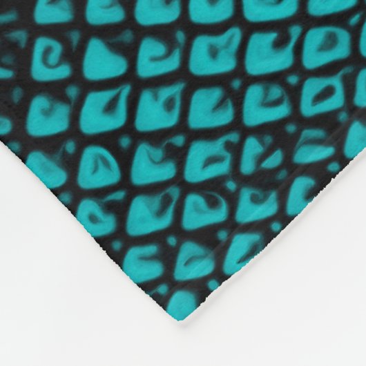 Python Skin: Schlangenmuster-Design Fleecedecke (Ecke)
