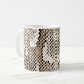 python skin, snake pattern, animal skin pattern de kaffeetasse (Vorderseite Links)