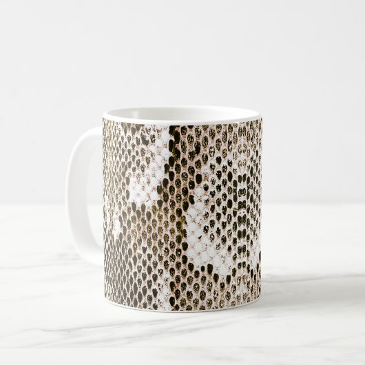 python skin, snake pattern, animal skin pattern de kaffeetasse (Vorderseite Links)