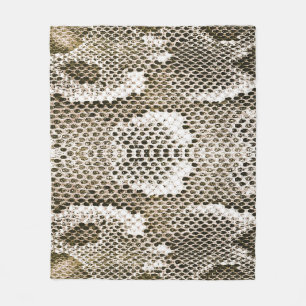 Python Skin: Tiermuster-Design Fleecedecke