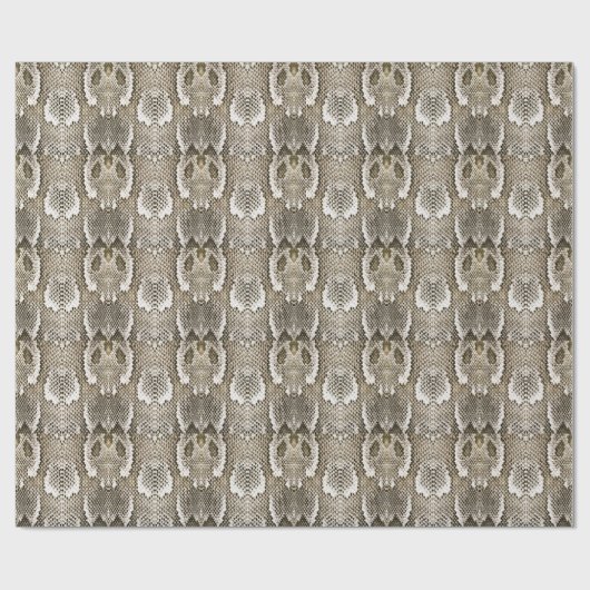 Python Skin: Tiermuster-Design Geschenkpapier (Flach)