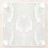 Python Skin: Tiermuster-Design Glasuntersetzer (Rückseite)