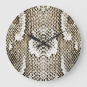 Python Skin: Tiermuster-Design Große Wanduhr (Vorderseite)